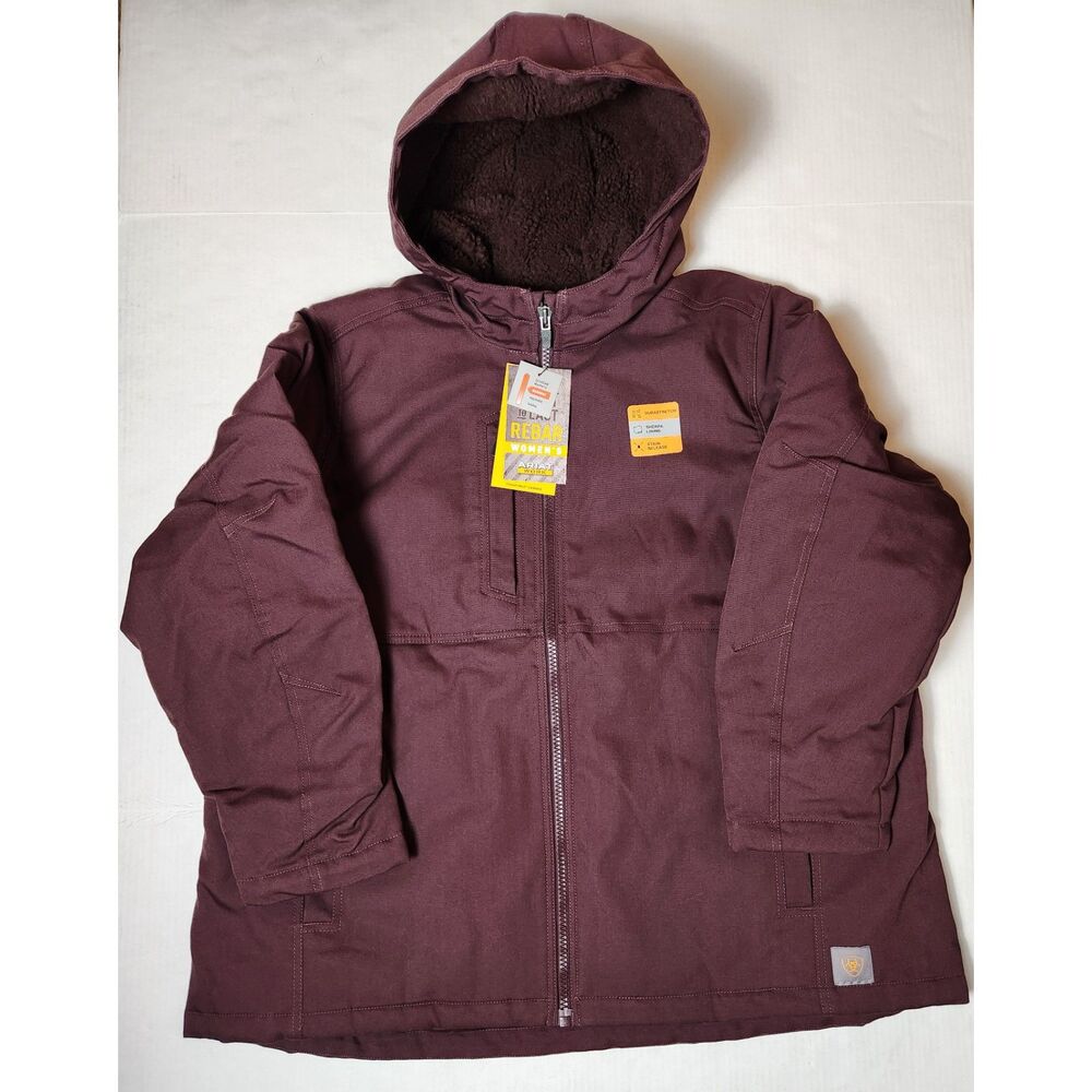 Ariat Rebar DuraCanvas Insulated Jacket Women’s 2X Hooded